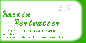 martin perlmutter business card